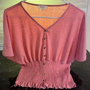 Love J Elastic waist shirt